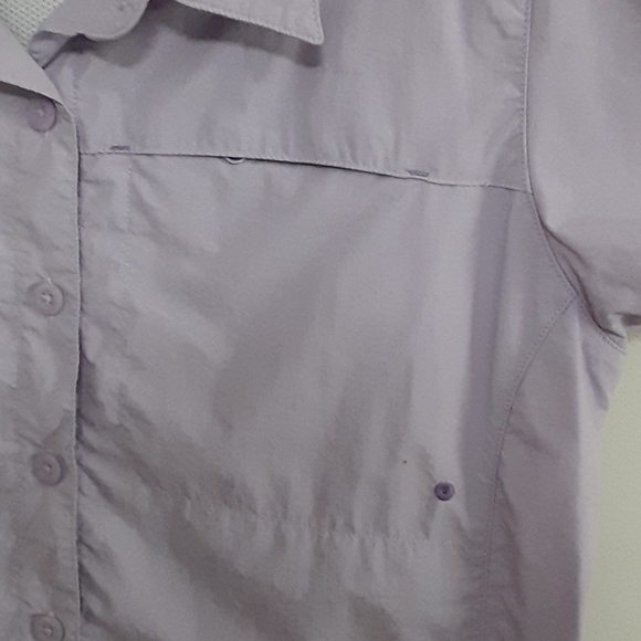 Lilac Columbia fishing hiking top M - Picture 2 of 9